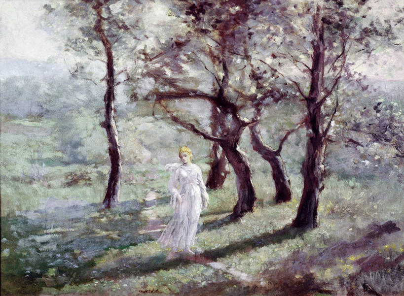 成年人,头发,一个人,横图,竖图,俯视,插画,室外,白天,绘画,数码,科技,油画,仅一个女性,阴影,艺术,网络,高光,几何,计算机图形,古典,合成,图画,文化,画,草,树,工艺品,春天,品味,金色,放松,美术,电脑合成图,数码合成图,高雅,合成图,漫画,写实,具体,具象,美学,步行,彩图,高角度拍摄,传统文化