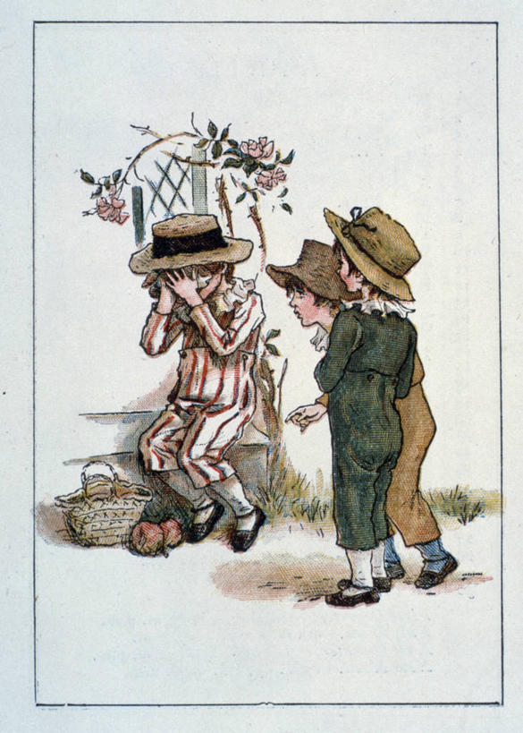 儿童,一个人,三个人,站,坐,摸,哭,竖图,插画,室外,白天,正面,民族服装,友谊,纯洁,数码,科技,玫瑰,帽子,仅一个男性,仅一个人,抚摸,阴影,朦胧,模糊,网络,篮子,篱笆,高光,几何,计算机图形,合成,图画,画,花,小孩,仅一个小孩,可爱,童年,童趣,遮,遮掩,电脑合成图,数码合成图,掩盖,遮挡,合成图,问题,漫画,童真,烂漫,无邪,遮盖,英国文化,写实,具体,具象,悲哀,掩饰,天真,男孩,男人,男性,孩子,触摸,接触,彩图,传统服装,民俗服,男生,历书,插图画家