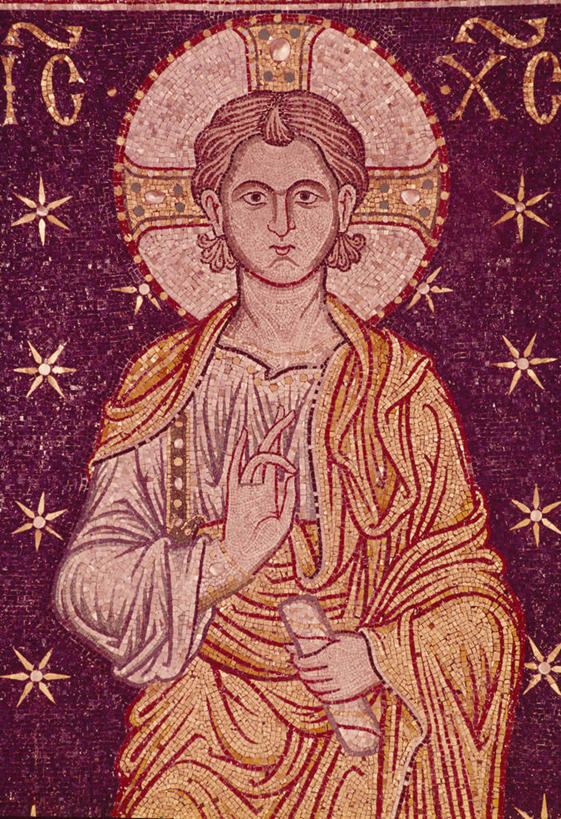 成年人,一个人,站,竖图,插画,室外,特写,夜晚,正面,数码,科技,光晕,仅一个男性,阴影,花纹,网络,图案,文字,高光,几何,计算机图形,合成,图画,历史,画,宗教,电脑合成图,数码合成图,基督,基督教,合成图,天主教,耶稣,漫画,救世主,写实,具体,具象,基利斯督,弥赛亚,默西亚,美术工艺,半身,彩图,传统服装,名册