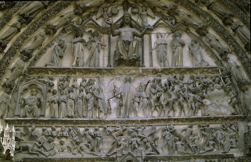 无人,横图,插画,室外,白天,仰视,数码,科技,门,建筑,雕塑,法国,阴影,网络,标志,符号,高光,几何,计算机图形,合成,图画,标识,画,宗教,电脑合成图,数码合成图,基督,基督教,合成图,天堂,天主教,耶稣,漫画,法国文化,哥特式风格,救世主,写实,具体,具象,性别符号,基利斯督,弥赛亚,默西亚,美术工艺,圣艾蒂安教堂,判断,彩图,低角度拍摄,大教堂,浅浮雕,男性符号