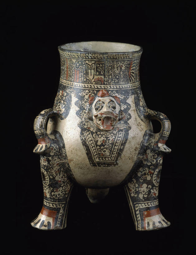 无人,竖图,正面,哺乳动物,野生动物,花瓶,黑色背景,装饰,陶瓷制品,历史,古代,一个,动物,摄影,单个,古代文明,美洲虎,式样,美术工艺,彩图,影棚拍摄,传统文化,拉美文明,过去