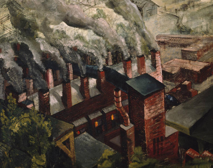 无人,工厂,横图,俯视,插画,室外,白天,绘画,数码,科技,建筑,阴影,环保,艺术,网络,高光,几何,计算机图形,古典,合成,图画,文化,工业区,画,工艺品,品味,烟,工业,能源,美术,回收,电脑合成图,数码合成图,资源,高雅,合成图,漫画,利用,低碳,循环,写实,具体,具象,美学,持续,空气污染,美术工艺,彩图,高角度拍摄