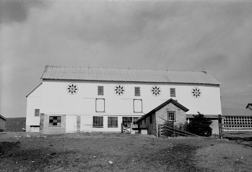 无人,农场,横图,黑白,室外,白天,农业,建筑,美国,房屋,摄影,宾夕法尼亚,农舍