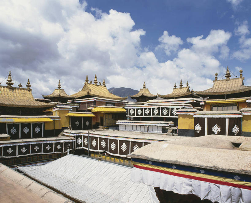 无人,宫殿,横图,室外,白天,建筑,布达拉宫,屋顶,云,首都,拉萨,天空,地标建筑,摄影,佛教,中国文化,西藏自治区,式样,彩图