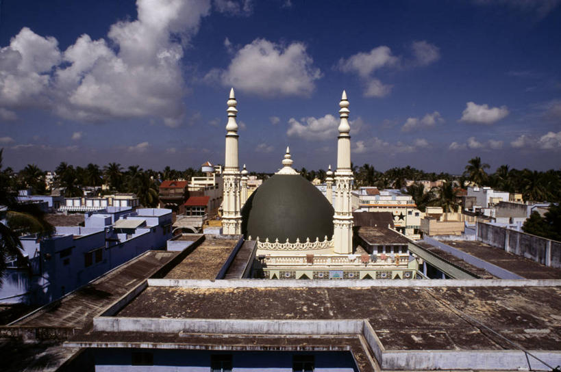 无人,学校,教学楼,横图,俯视,室外,白天,度假,美景,城市风光,城市,建筑,印度,景观,云,教育,娱乐,校园,享受,休闲,教室,景色,放松,摄影,宗教,尖塔,伊斯兰教,圆顶建筑,阿拉伯风格,泰米尔纳德邦,彩图,高角度拍摄,教学大楼