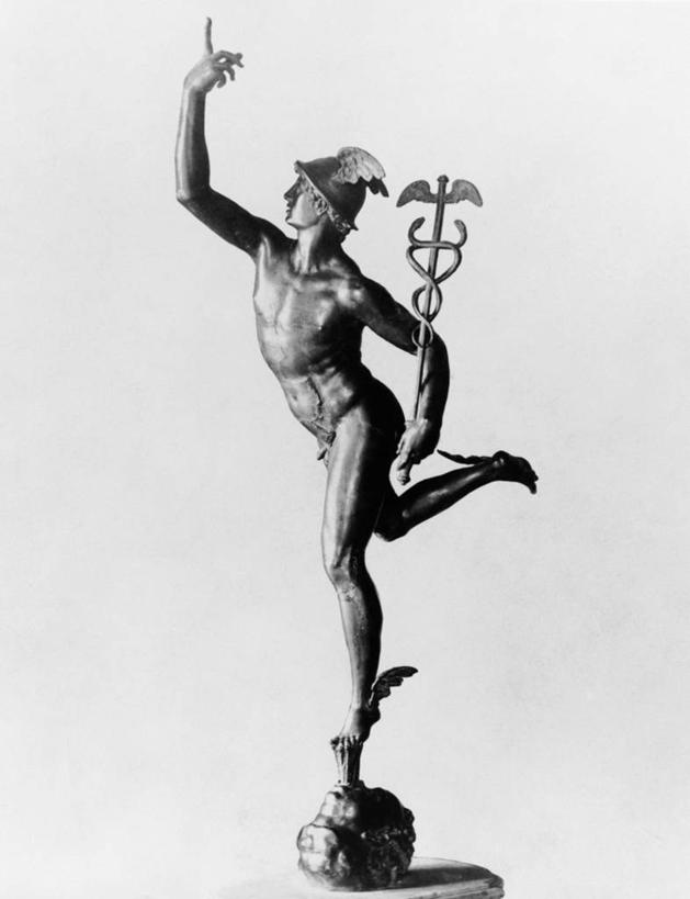 无人,跑,竖图,黑白,室内,雕塑,神话,艺术,标志,雕像,符号,标识,摄影,协助,双蛇杖,性别符号,美术工艺,神,男性符号