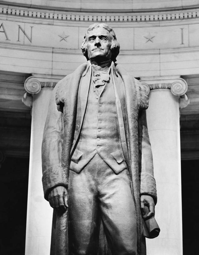 无人,科学家,竖图,黑白,室内,仰视,雕塑,美国,艺术,标志,雕像,符号,柱子,首都,标识,摄影,纪念,留念,北美,总统,政府,怀念,华盛顿特区,教育家,思想家,哲学家,政治家,性别符号,托马斯.杰斐逊,美国总统,美术工艺,低角度拍摄,男性符号,过去