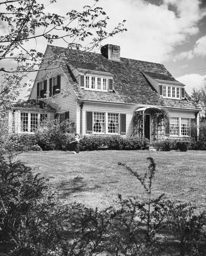 无人,竖图,黑白,室外,白天,烟囱,草坪,建筑,百叶窗,房屋,天窗,草,树,天空,摄影,住房