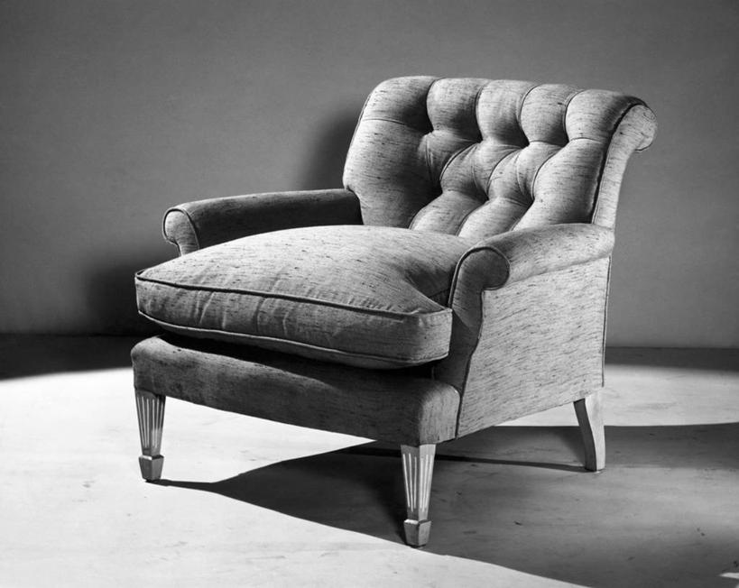 无人,横图,黑白,室内,家具,静物,阴影,一个,放松,摄影,单个,扶手椅,软垫