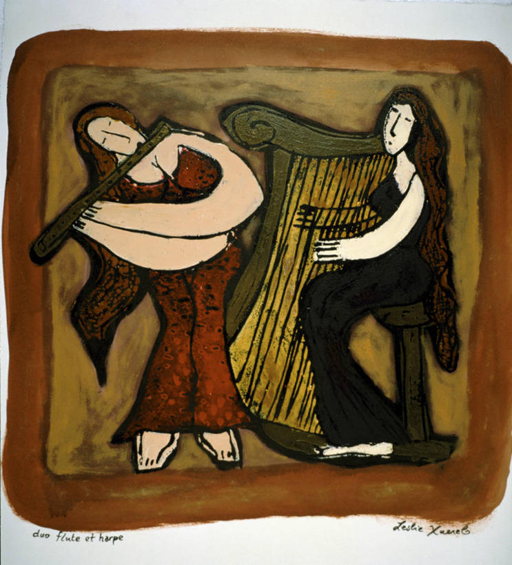 成年人,两个人,竖图,方图,插画,绘画,数码,科技,相框,表演,阴影,艺术,网络,乐器,竖琴,高光,几何,计算机图形,古典,音乐,合成,图画,文化,画,工艺品,品味,美术,电脑合成图,数码合成图,长笛,高雅,合成图,音乐人,漫画,写实,具体,具象,美学,彩图,二重奏