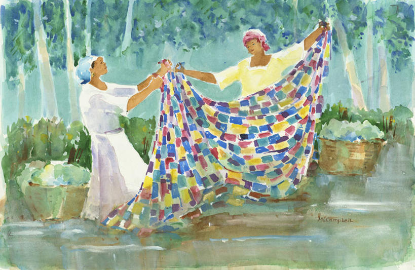 成年人,中年人,一个人,两个人,横图,插画,室外,白天,绘画,合作,数码,科技,河流,纺织品,仅一个女性,仅一个人,阴影,艺术,网络,毯子,高光,几何,计算机图形,古典,合成,图画,拿着,文化,床上用品,画,洗衣服,工艺品,品味,仅一个中年女性,颜料,协助,美术,电脑合成图,数码合成图,高雅,合成图,漫画,洗衣篮,写实,具体,具象,美学,式样,美术工艺,女人,女性,中年女性,洗涤,彩图,家务劳动