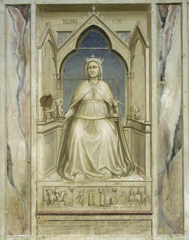 无人,建筑师,画家,坐,竖图,插画,室内,数码,科技,雕塑,意大利,阴影,艺术,装饰,网络,雕刻,雕像,拱门,高光,几何,计算机图形,文艺复兴,合成,图画,拿着,画,工艺品,纪念,美术,电脑合成图,数码合成图,合成图,主题,漫画,陈列,写实,具体,具象,功能,美学,王座,帕多瓦,乔托.迪.邦多纳,正义女神,王冠,彩图