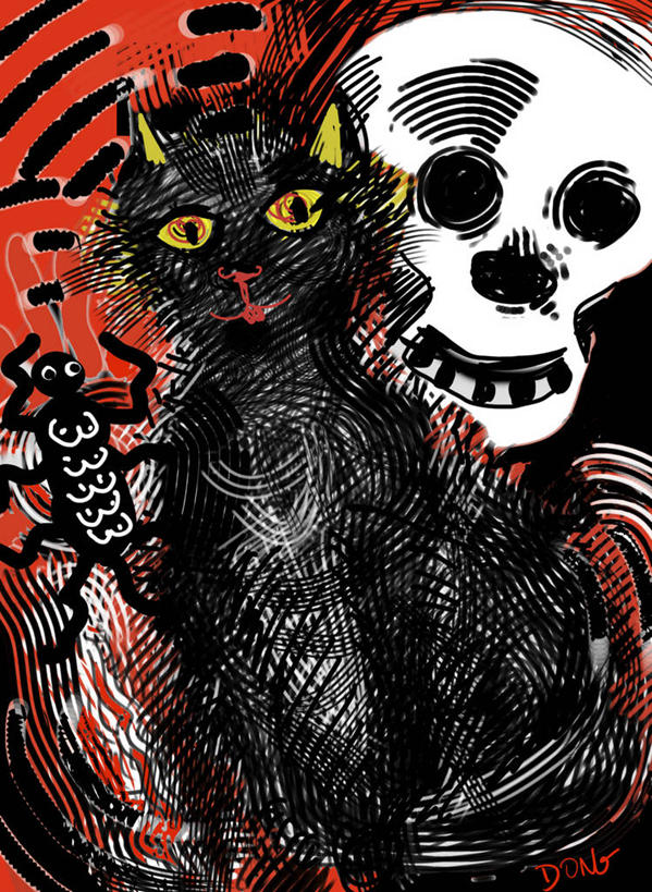 颅骨,无人,竖图,插画,正面,绘画,神秘,数码,科技,宠物,猫,阴影,艺术,网络,昆虫,高光,几何,计算机图形,古典,合成,图画,文化,现代,画,动物,工艺品,品味,两只,万圣节,家畜,怪异,美术,死亡,电脑合成图,数码合成图,高雅,合成图,漫画,计算机制图,写实,具体,具象,美学,想法,彩图