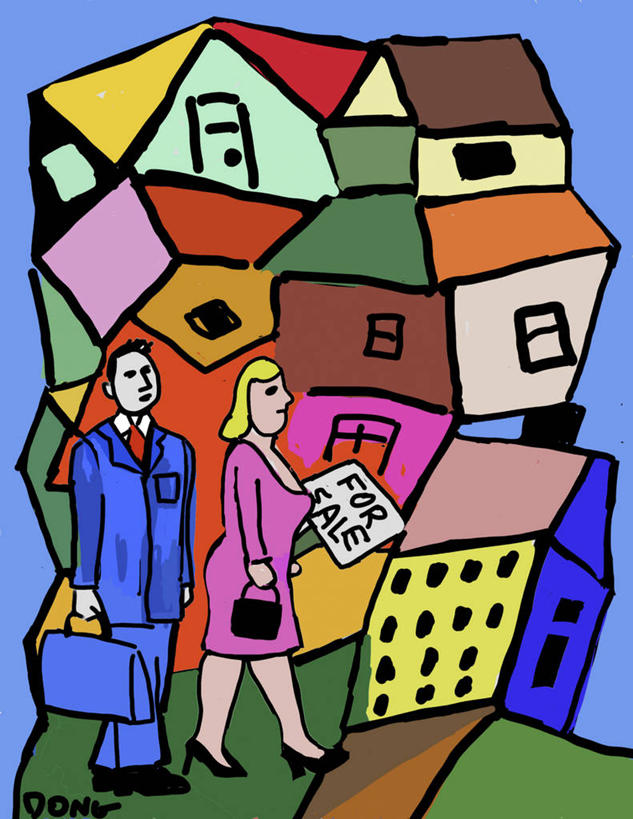 成年人,两个人,竖图,插画,抽象,绘画,数码,科技,建筑,阴影,堆叠,蓝色背景,形状,丰富,艺术,网络,公文包,房屋,高光,几何,计算机图形,古典,合成,图画,文化,现代,画,工艺品,品味,夸张,多样,英文字母,美术,电脑合成图,数码合成图,高雅,合成图,购买,房地产,房地产经纪人,漫画,计算机制图,写实,具体,具象,美学,想法,异性恋,美术工艺,几何形状,男人,女人,彩图,伴侣,居住区