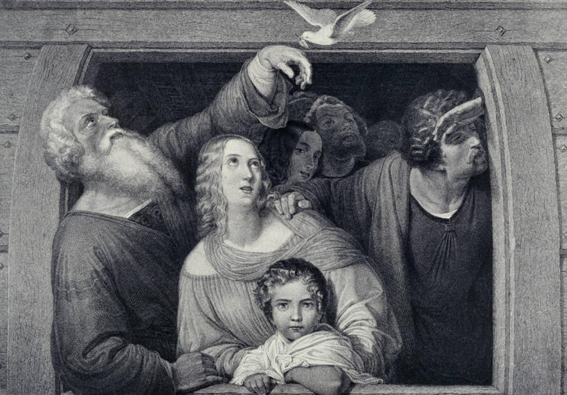 儿童,成年人,老年人,胡须,头发,人群,横图,黑白,插画,室外,白天,数码,科技,阴影,网络,斑鸠,高光,几何,计算机图形,合成,图画,画,白色,电脑合成图,数码合成图,合成图,抵达,漫画,写实,具体,具象,旧约,老年男性,老年女性,男人,男性,女孩,女人,女性,胡子,络腮胡,半身,方舟