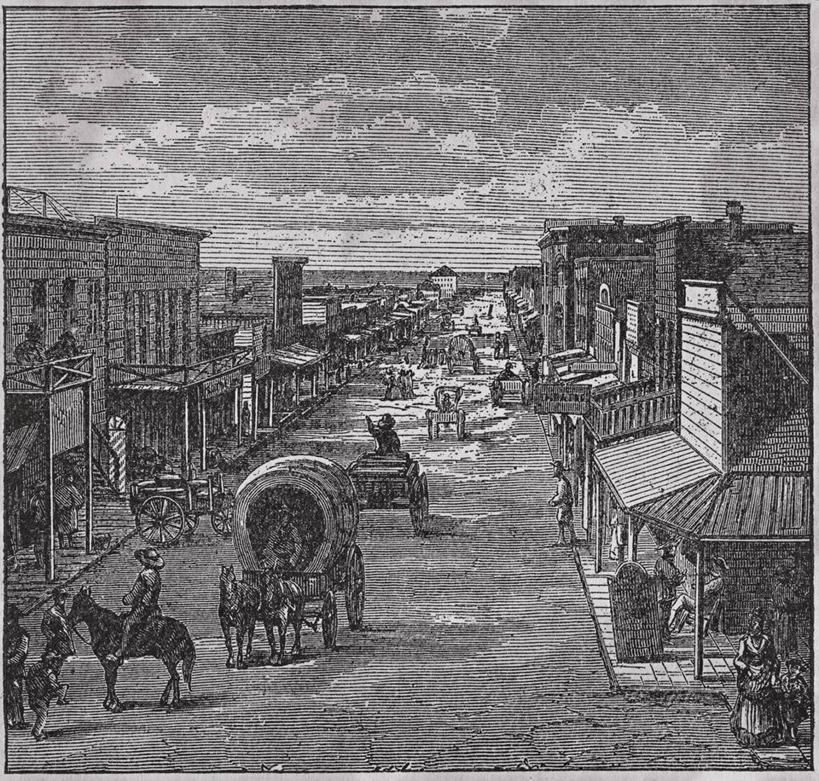 横图,方图,插画,室外,白天,数码,科技,路,汽车,马,美国,三只,骑马,阴影,网络,房屋,云,马车,高光,几何,计算机图形,合成,图画,车,画,天空,交通工具,家畜,运输,电脑合成图,数码合成图,北美,合成图,载具,透视图,漫画,美国文化,写实,具体,具象,堪萨斯,彩图,篷车,过去