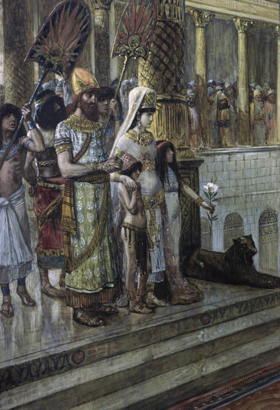 儿童,成年人,人群,母亲,女儿,儿子,宫殿,站,竖图,插画,室外,白天,绘画,数码,科技,阴影,艺术,网络,长袍,扇子,头饰,高光,几何,计算机图形,古典,合成,图画,拿着,历史,文化,台阶,画,工艺品,品味,宗教,美术,电脑合成图,数码合成图,高雅,基督教,合成图,手艺,漫画,写实,具体,具象,美学,仆人,旧约,美术工艺,所罗门,男孩,男人,女孩,女人,彩图,传统服装