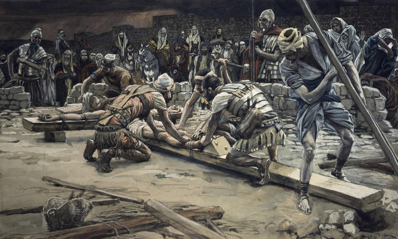 横图,全景,插画,室外,绘画,残酷,数码,科技,阴影,艺术,网络,锤子,钉子,十字架,许多人,高光,几何,计算机图形,合成,图画,画,黄昏,一群人,宗教,颜料,美术,电脑合成图,数码合成图,基督,基督教,合成图,天主教,痛苦,耶稣,漫画,处罚,19世纪,救世主,写实,具体,具象,基利斯督,弥赛亚,默西亚,悲痛,拷问,暴虐,残暴,惨酷,严酷,彩图,处决