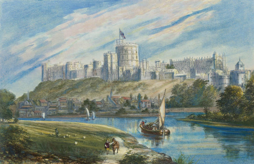 帆船,横图,插画,室外,白天,绘画,数码,科技,草地,河流,森林,山,建筑,船,旗帜,阴影,朦胧,模糊,艺术,反射,网络,城堡,地平线,流水,塔,辽阔,地面,高光,几何,计算机图形,古典,合成,图画,历史,文化,泰晤士河,画,工艺品,交通工具,品味,广阔,航海,一望无际,美术,电脑合成图,数码合成图,高雅,政府大楼,合成图,载具,延伸,漫画,英国文化,天地相交,写实,具体,具象,美学,无边无际,一马平川,温莎公爵城堡,美术工艺,彩图