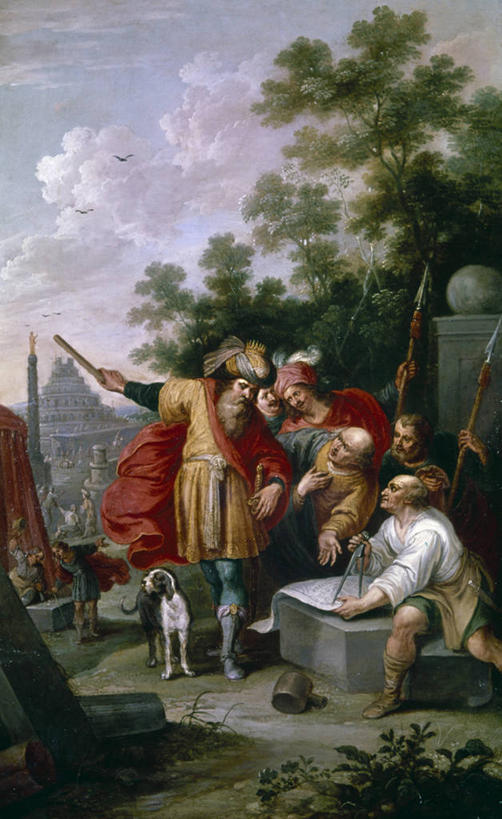 成年人,站,坐,竖图,插画,室外,白天,讨论,绘画,数码,科技,狗,油画,指,阴影,艺术,网络,塔,高光,几何,计算机图形,古典,合成,图画,指点,文化,画,树,天空,圆规,工艺品,品味,家畜,美术,电脑合成图,数码合成图,高雅,指向,合成图,漫画,计划书,写实,具体,具象,美学,旧约,美术工艺,说话,彩图,巴别塔