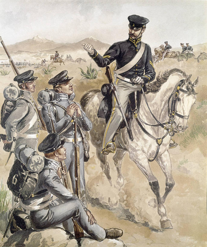 成年人,四个人,站,坐,竖图,插画,室外,白天,数码,科技,马,士兵,骑马,阴影,网络,地平线,辽阔,地面,高光,几何,计算机图形,合成,图画,骑士,画,天空,广阔,一望无际,电脑合成图,数码合成图,权威,领导,合成图,延伸,军服,漫画,军队,天地相交,写实,具体,具象,无边无际,一马平川,战场,把握,彩图,军官,服从,美国军事,步兵,掌控