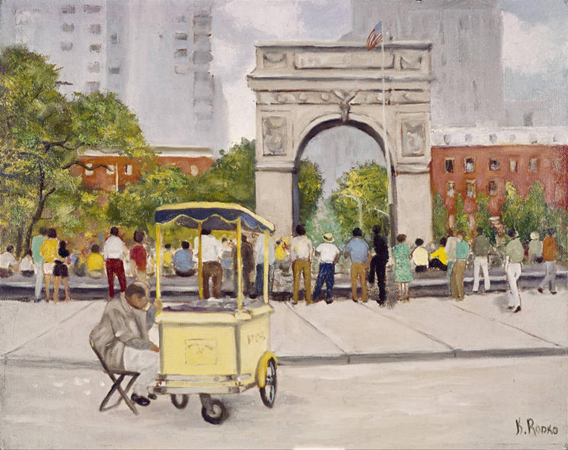 成年人,公园,广场,站,坐,横图,插画,室外,白天,度假,绘画,数码,科技,美景,城市风光,城市,建筑,纽约,美国,小贩,阴影,艺术,网络,推车,景观,拱门,人行道,首都,许多人,高光,几何,计算机图形,古典,合成,图画,文化,娱乐,画,树,工艺品,地标建筑,品味,一群人,享受,休闲,景色,放松,美术,电脑合成图,数码合成图,高雅,合成图,漫画,华盛顿特区,纽约州,写实,具体,具象,美学,快餐车,美术工艺,华盛顿广场公园,男人,女人,彩图