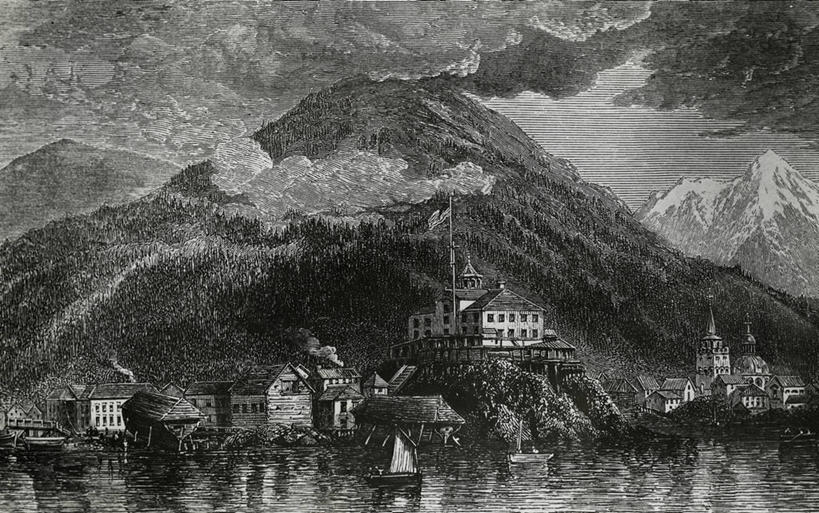 无人,横图,黑白,插画,室外,白天,数码,科技,海洋,山,建筑,美国,加拿大,阴影,波纹,反射,网络,城堡,云,城镇,海湾,高光,几何,计算机图形,宏伟,合成,图画,历史,画,美国国旗,电脑合成图,数码合成图,北美,北美洲,合成图,美洲,漫画,美国文化,阿拉斯加,写实,具体,具象,北亚美利加洲,亚美利加洲,卑诗省,不列颠哥伦比亚,不列颠哥伦比亚省,开端,美术工艺,卑斯省,努特卡岛