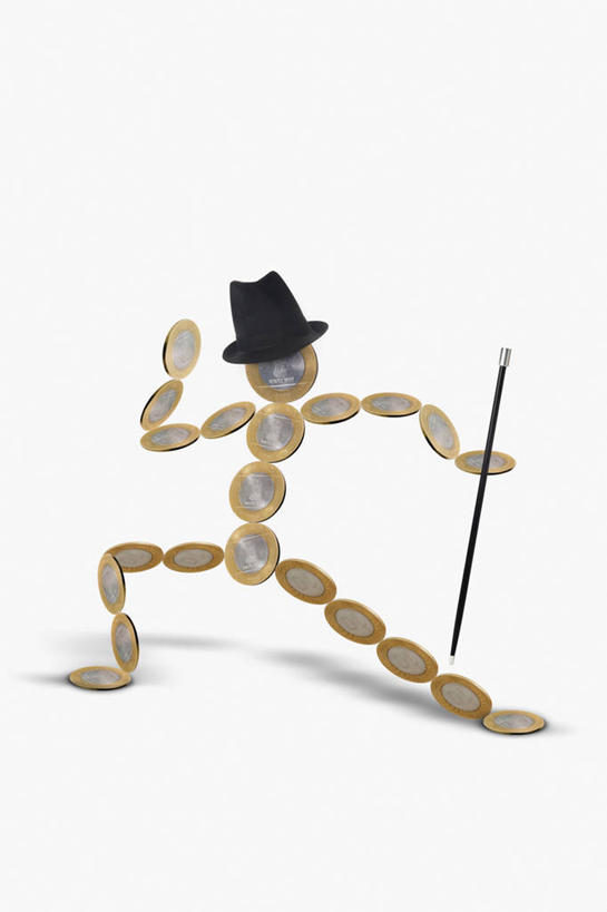 无人,竖图,白色背景,贪欲,帽子,许多,很多,拿着,黄金,财富,金融,摄影,计算机制图,想法,硬币,彩图,影棚拍摄,舞蹈