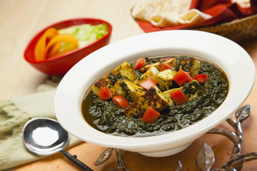 无人,横图,室内,特写,菠菜,印度,首都,饮食,碗,摄影,创造力,清新,健康食物,印度文化,新德里,彩图,装饰菜