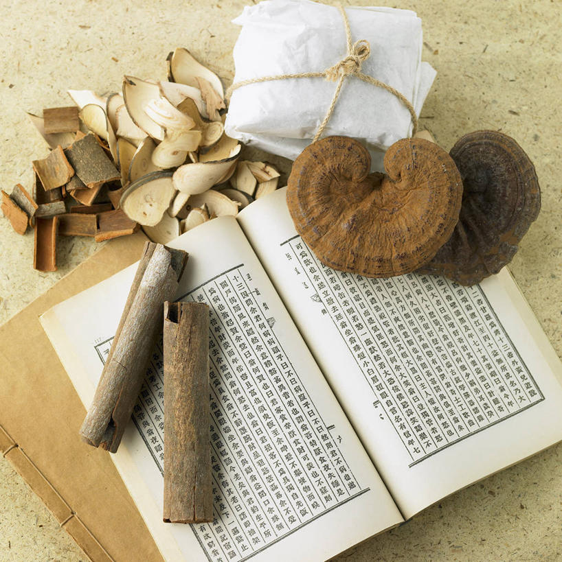 无人,竖图,俯视,室内,特写,白天,餐桌,桌子,灵芝,袋子,书籍,一本,阴影,反射,影子,纸袋,菌菇,调味,香料,佐料,肉桂,菌类,容器,书本,打开,翻开,餐台,储藏,配料,真菌,储存,桂皮,作料,官桂,牡桂,筒桂,香桂,玉桂,药用菌,掀开,书,图书,神芝,灵芝草,彩图,高角度拍摄,菌灵芝,贮存