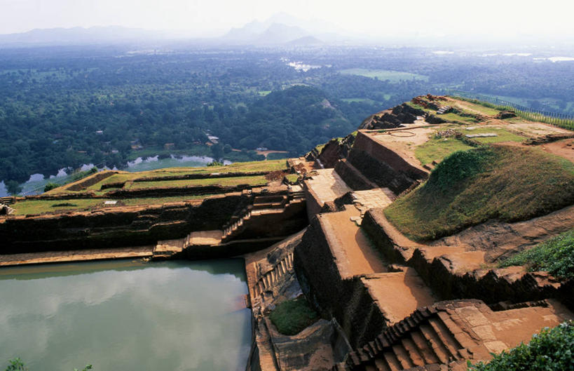 无人,横图,城市,建筑,斯里兰卡,化石,台阶,地标建筑,摄影,考古学,宗教建筑,波隆纳鲁沃,彩图