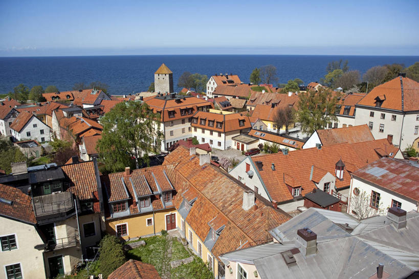 无人,横图,瑞典,欧洲,中世纪,历史,地标建筑,摄影,斯堪的纳维亚,斯堪狄纳维亚半岛,维斯比,彩图,旅行,海港,波罗的海三国,传统文化,联合国教科文组织