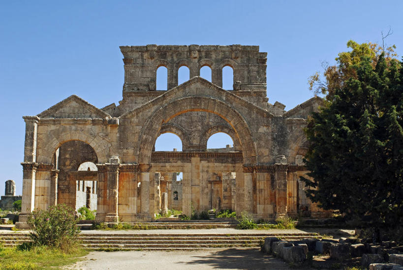 无人,教堂,横图,建筑,叙利亚,废墟,摄影,宗教,中东,圣人,阿勒颇,阿拉伯,彩图,旅行