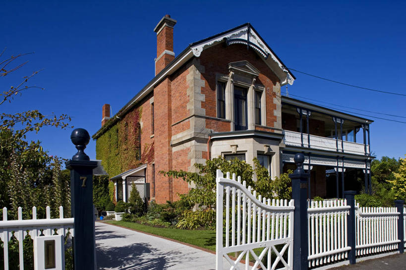 无人,横图,室外,建筑,澳大利亚,砖,大门,房屋,宏伟,历史,摄影,住房,房地产,塔斯马尼亚,霍巴特,彩图,传统文化