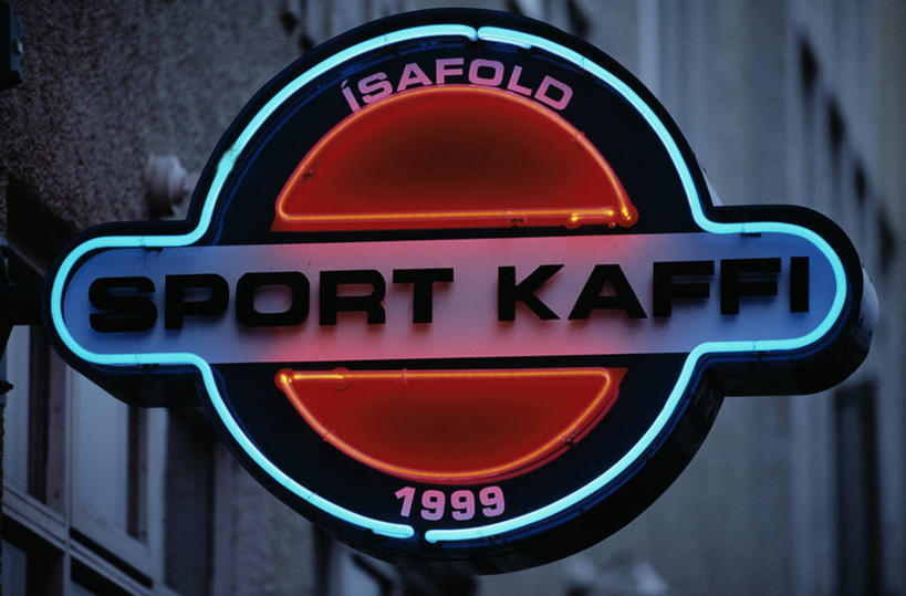 无人,横图,霓虹灯,冰岛,标志,首都,广告,颜色,摄影,照亮,雷克雅未克,彩图,咖啡馆