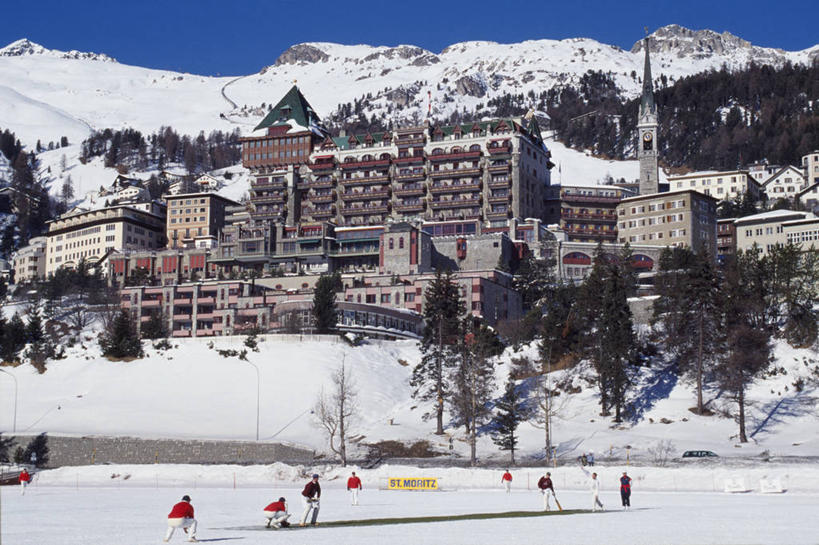 横图,室外,湖,山,山脉,酒店,瑞士,冰,冬天,城镇,滑雪场,寒冷,摄影,阿尔卑斯山脉,冬季运动,彩图