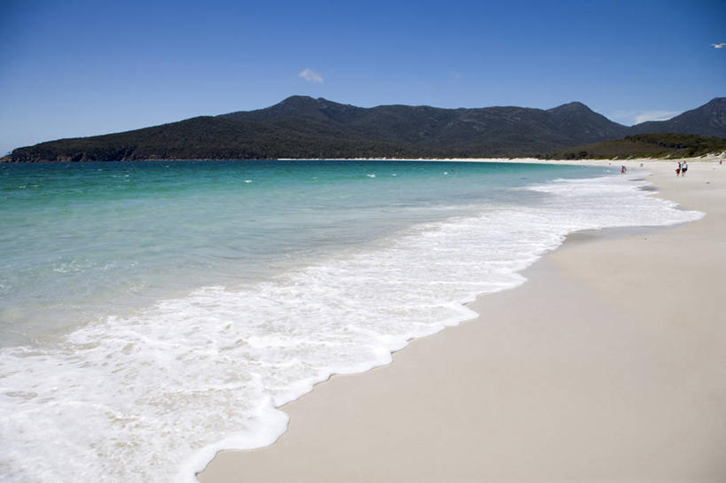 无人,横图,室外,度假,海洋,澳大利亚,沙子,海湾,放松,摄影,塔斯马尼亚,科尔斯湾,海滩,彩图,半岛