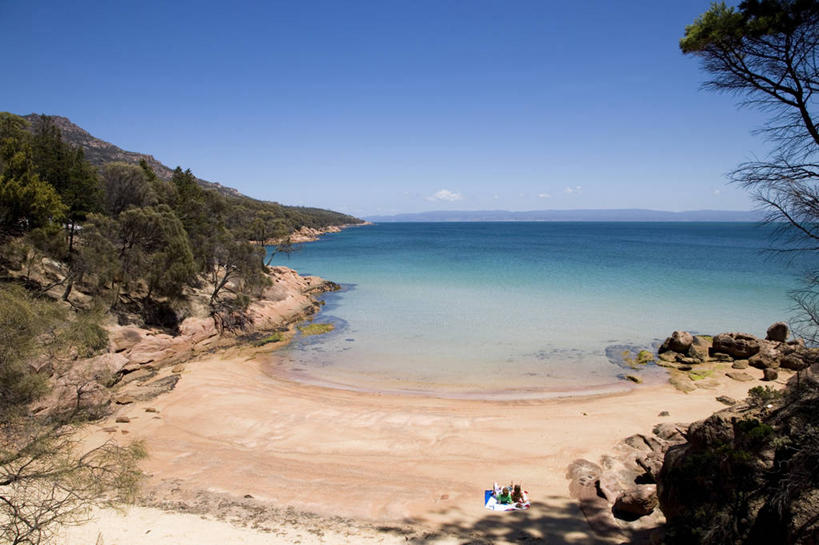 无人,横图,室外,度假,海洋,澳大利亚,沙子,海湾,放松,摄影,塔斯马尼亚,科尔斯湾,海滩,彩图,半岛