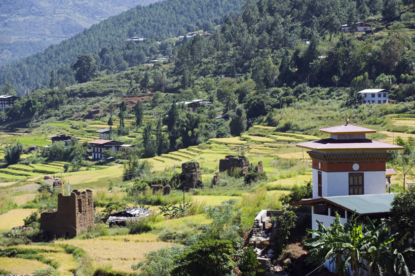 竖图,室外,白天,旅游,建筑,不丹,亚洲,首都,摄影,宗教,佛教,要塞,群众,廷布,彩图,旅行,传统文化