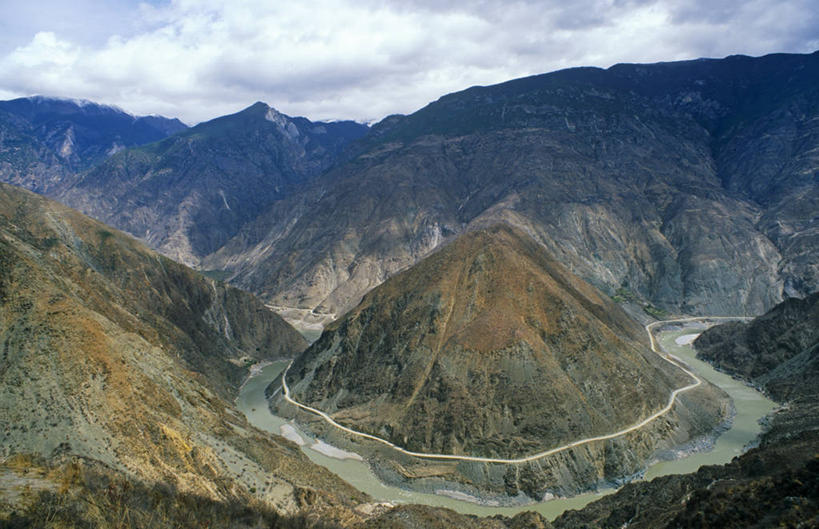 无人,横图,室外,山,山脉,亚洲,山谷,摄影,云南省,彩图,旅行