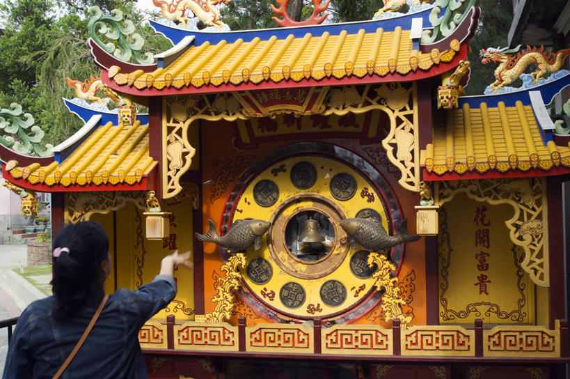 寺庙,横图,台湾,黄色,摄影,井,佛教,神殿,宗教建筑,中国文化,台南,彩图