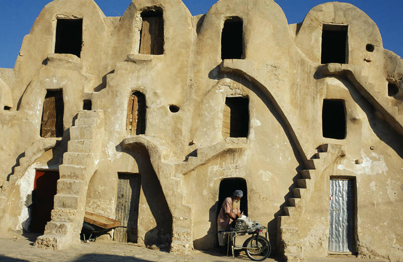 无人,横图,旅游,建筑,酒店,日光,突尼斯,乡村,历史,城墙,力量,摄影,地中海文化,北非,彩图,旅行,柏柏尔人,传统文化