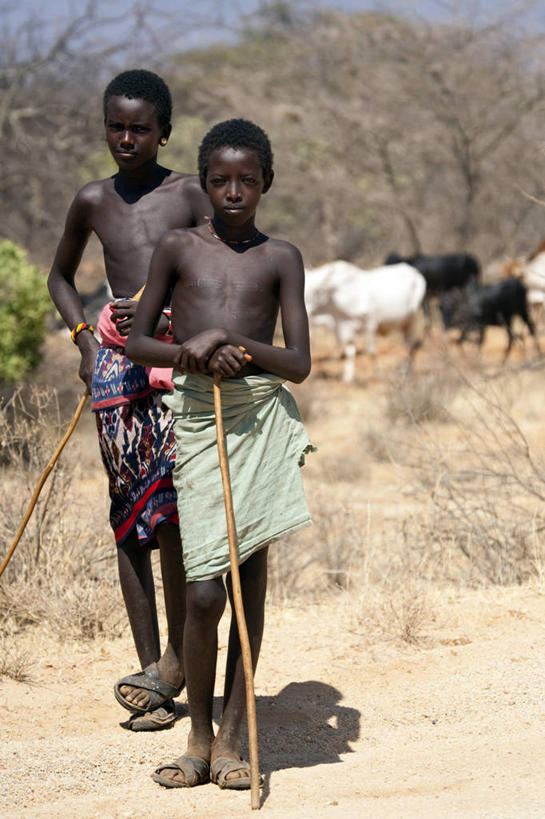 儿童,两个人,兄弟,公园,竖图,黑白,纯洁,牛,非洲,肯尼亚,社区,可爱,童年,童趣,摄影,国家公园,童真,烂漫,无邪,母牛,阿非利加洲,肯尼亚共和国,马萨比特国家公园,天真,男孩,男性,彩图,旅行,传统文化