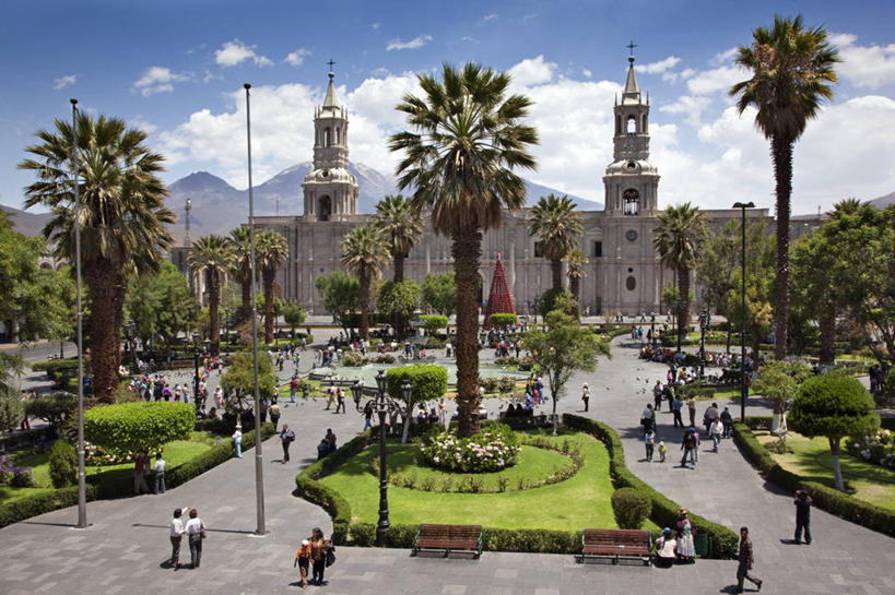 无人,广场,横图,秘鲁,大门,拱门,塔,南美,摄影,宗教,拉丁美洲,武器广场,彩图,旅行