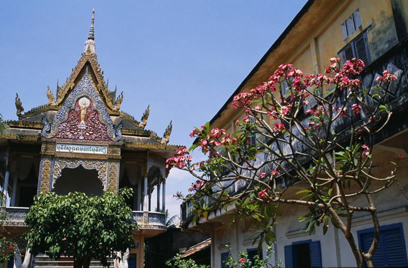 无人,横图,建筑,越南,宝塔,摄影,宗教,东南亚,佛教,宁静,种族,修道院,式样,印度支那,彩图,湄公河三角洲,传统文化