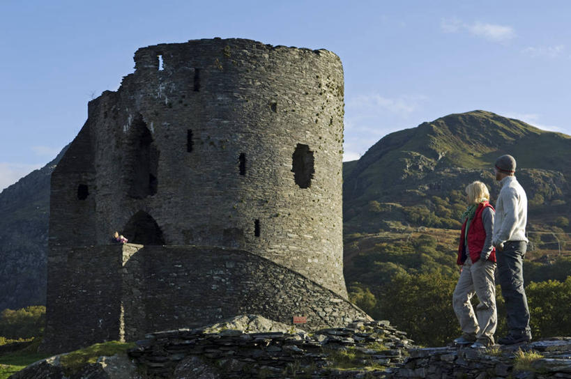 成年人,无人,横图,旅游,度假,英国,行人,游客,游人,路人,旅客,摄影,要塞,威尔士,格温内思郡,异性恋,过客,男人,女人,彩图,伴侣,斯诺登峰,北威尔士