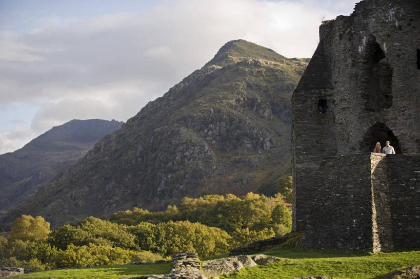 成年人,无人,横图,旅游,度假,英国,行人,游客,游人,路人,旅客,摄影,要塞,威尔士,格温内思郡,异性恋,过客,男人,女人,彩图,伴侣,斯诺登峰,北威尔士