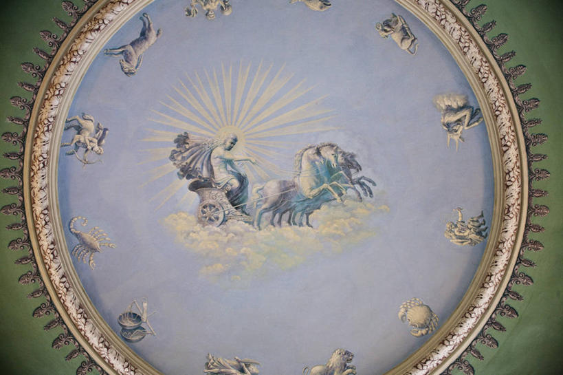 无人,博物馆,天文台,横图,天花板,城市,建筑,俄罗斯,锥子,摄影,作画,巴洛克风格,东欧,天文学,前苏联,彩图