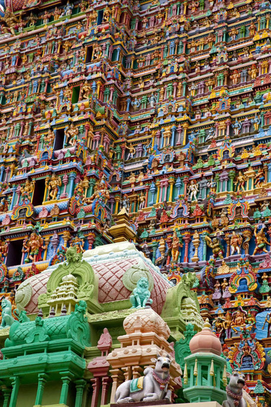 无人,竖图,建筑,印度,亚洲,塔,摄影,复杂,明亮,考古学,印度文化,印度教,泰米尔纳德邦,马杜赖,印度次大陆,彩图,减轻