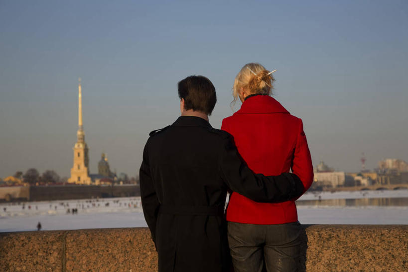 横图,室外,河流,雪,建筑,俄罗斯,冰,冬天,塔,北,摄影,要塞,涅瓦河,前苏联,步行,彩图,旅行,大教堂,独联体